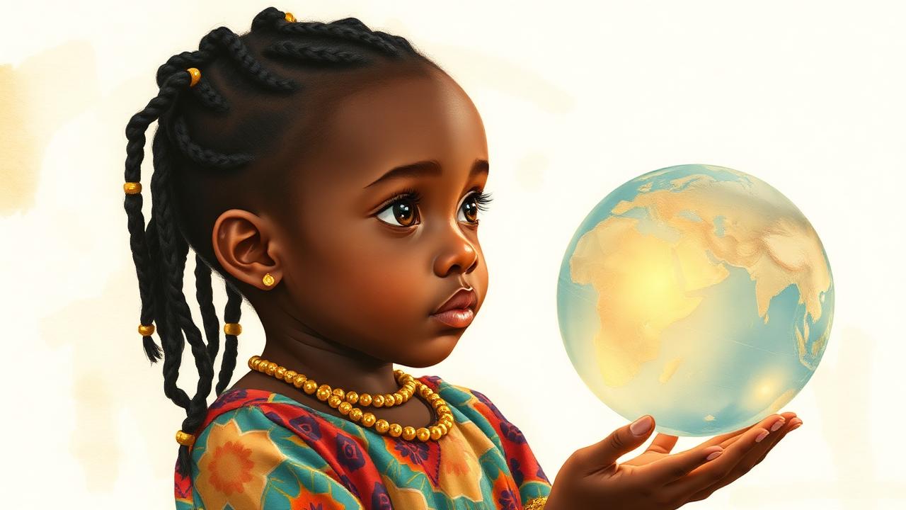 Idara holding her magical globe